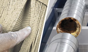 Filtros obstruídos, dutos com acúmulo de resíduos e falhas nos ventiladores comprometem o desempenho.