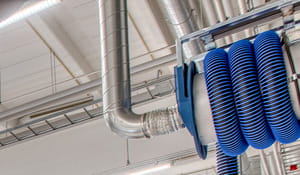 São ideais para oficinas e linhas de inspeção onde os veículos permanecem em posições definidas. | Saiba mais | Nederman