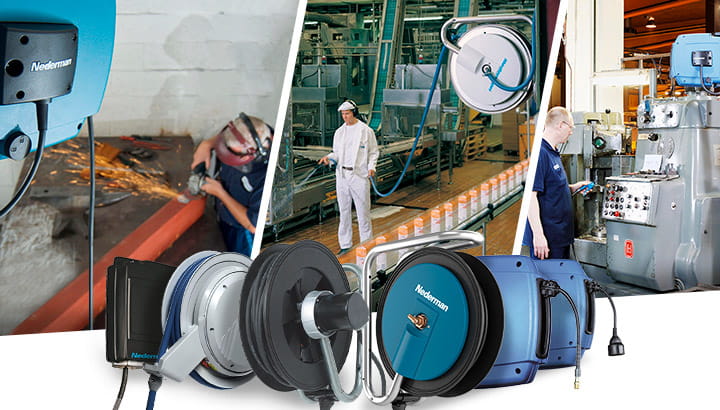 Enrolador de cabo retrátil: como criar um ambiente de trabalho melhor, mais seguro e ergonômico  | Saiba mais | Nederman