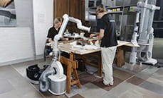 Kit 3000 para Extração de  Bancada - O Kit 3000 da Nederman é um sistema de extração de fumos e poeiras compacto e eficiente, ideal para aplicações industriais leves, oferecendo fácil instalação e operação segura.