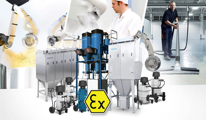 A linha de equipamentos e filtros ATEX é uma categoria de produtos projetada para captação e filtragem de partículas perigosas, como poeiras combustíveis. | Saiba mais | Nederman