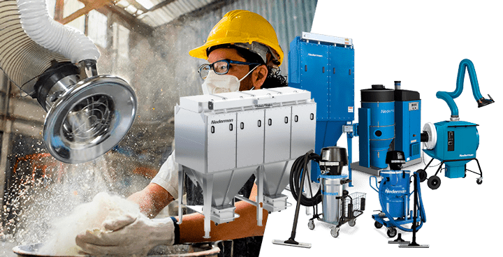 A Nederman oferece uma linha completa de equipamentos para sistemas de captação de pó projetados para máxima eficiência.  | Saiba mais | Nederman