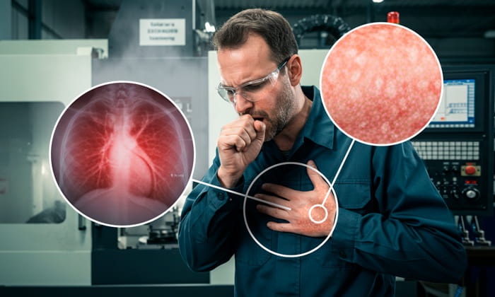 Os principais problemas causados por névoa de óleo e líquido refrigerante | Saiba mais  | Nederman