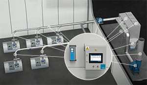 Upgrade de Sistemas - Retrofit A equipe de serviços Nederman pode ajudar no levantamento de oportunidades para a realização de upgrade em sistemas já instalados.  | Nederman