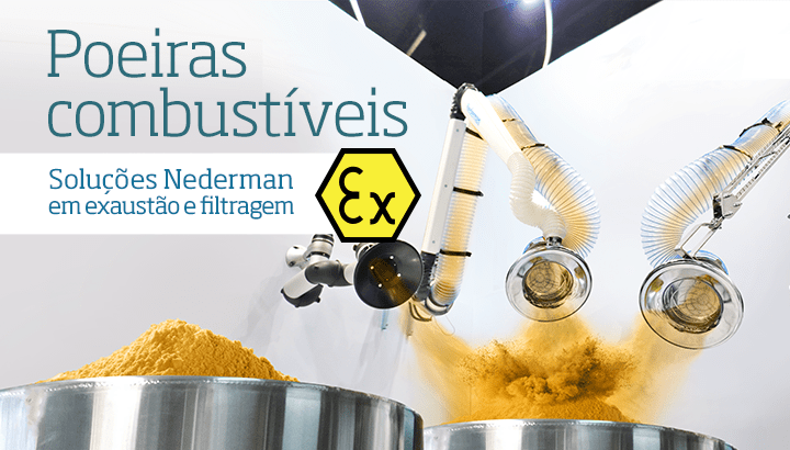 Poeiras  combustíveis | Soluções Nederman em exaustão e filtragem EX