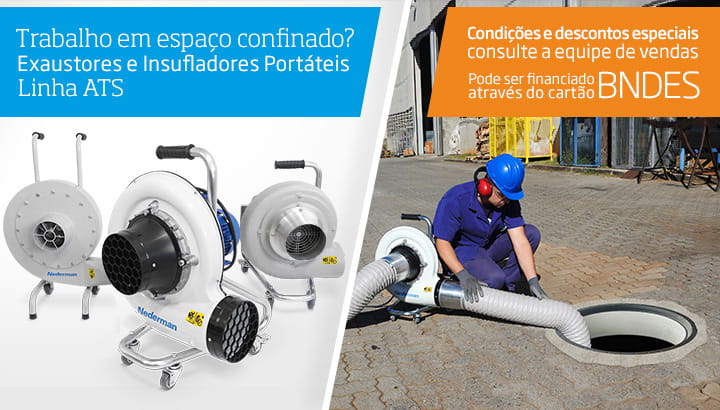 Exaustores e Insufladores Portáteis - Linha ATS