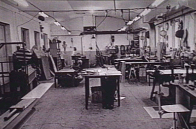 Nedermans første værksted i 1944