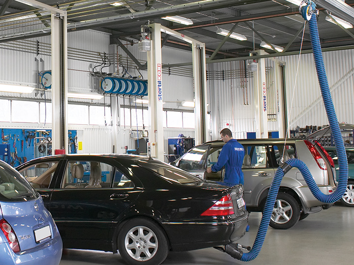 Vehicle Exhaust Extraction, Vehicle Repair Shops