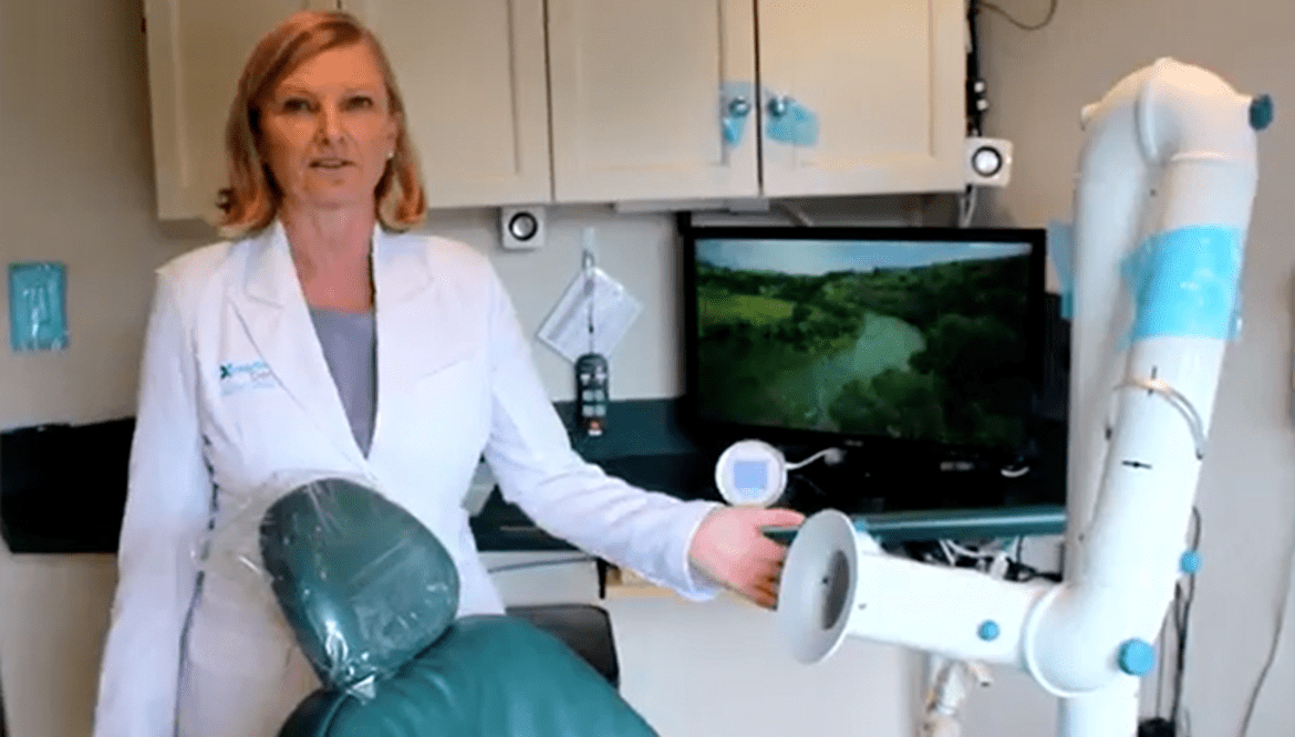Extração de aerossóis em clínica dentária