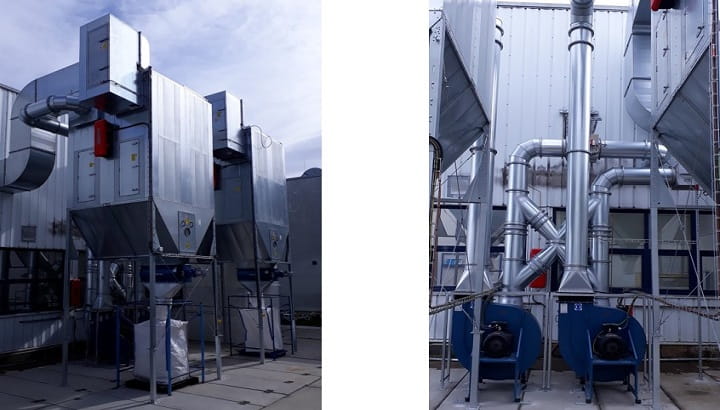 Safran -odsávání dřevěného prachu a třísek