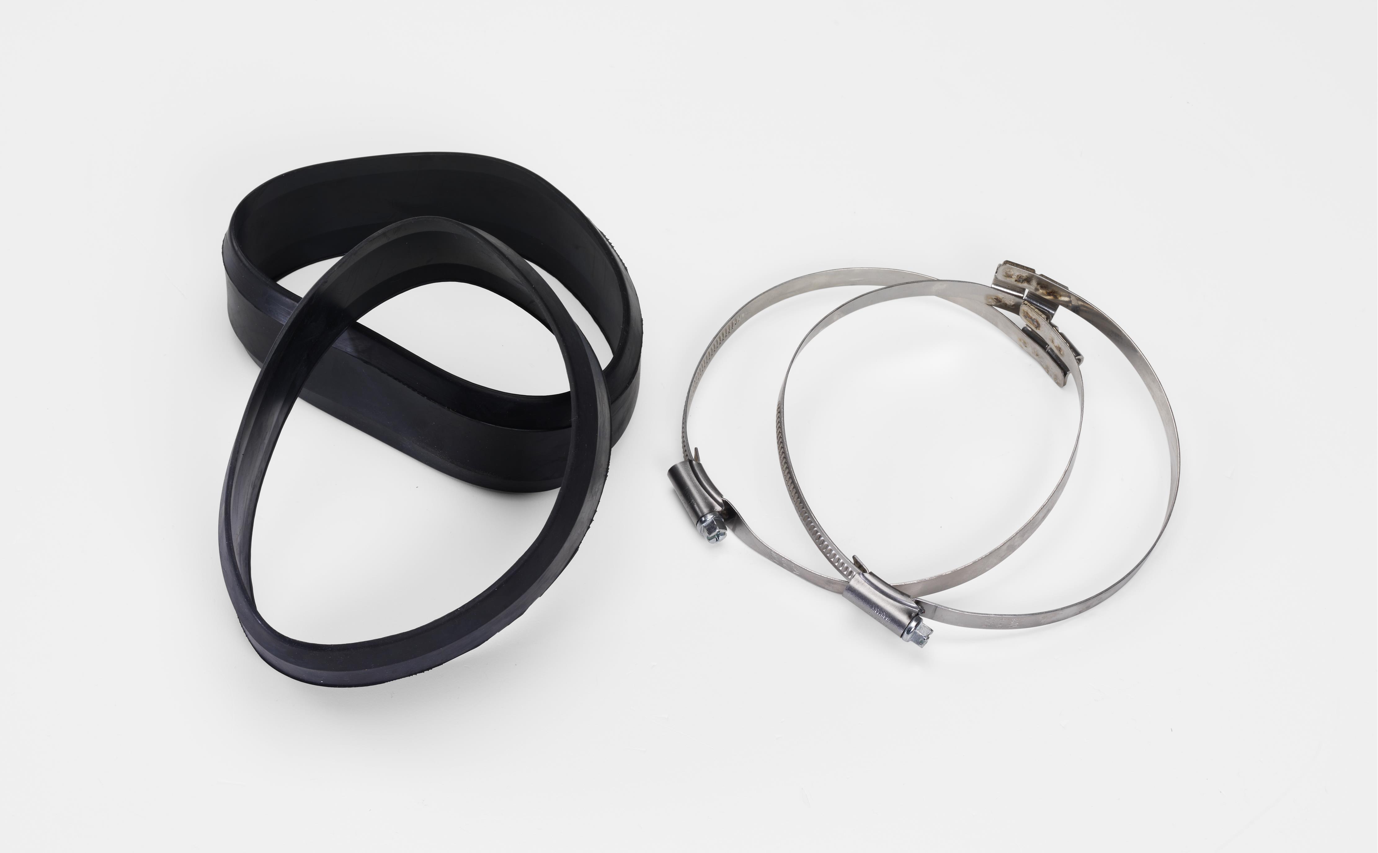 Rubber sleeve,hose clamp 5" NTP 2pc