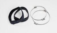 Rubber sleeve, hose clamp 6"NTP,2pc
