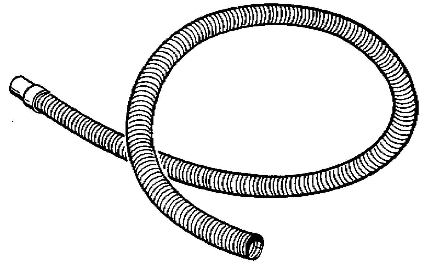 Flexibele zwarte slang FE840 en FE841