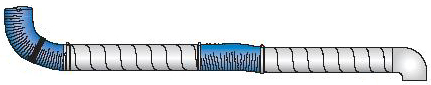 Kit de conductos de extracción de gases de escape, brazo ext 6 m, Ø 200 mm
