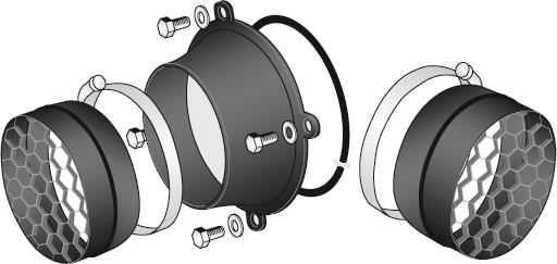 Einlass- und Auslass-Adapter für Schlauch Ø 160 mm