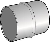 Coupling tube Ø160mm