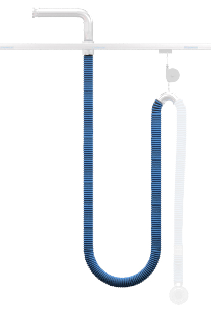 100mm x 5m Silicone Nomex w/blue helix