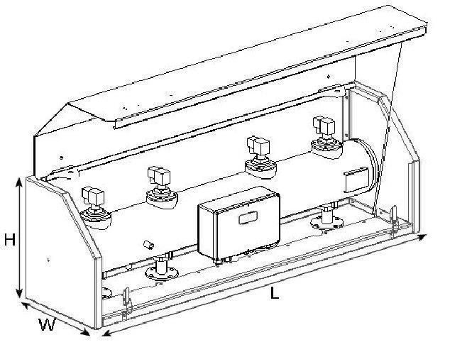 Insulation box for FM pressure tank 