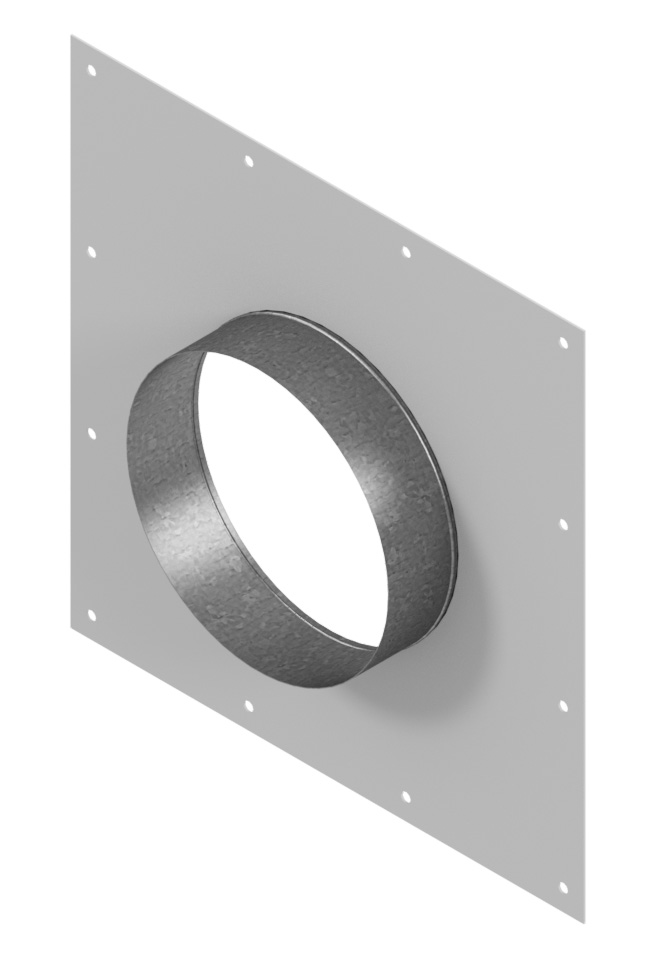 Entrada reta, spiro/geral Ø250