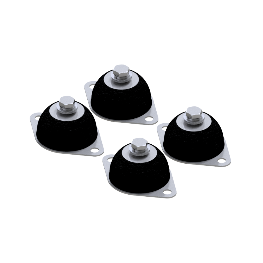 Vibration absorber DVE-45-M10-A-40, 1 set (4 pcs)